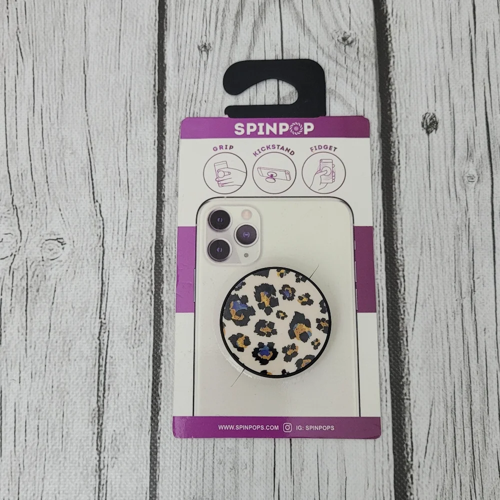 NEW Spinpop Phone Grip Holder and Kickstand for Cell Phone